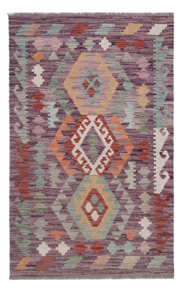 Kelim Rug - Splash - 125 x 77 cm - multicolored