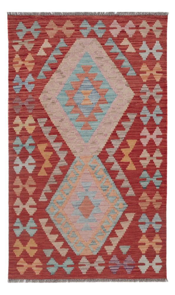 Kelim Rug - Splash - 129 x 78 cm - multicolored