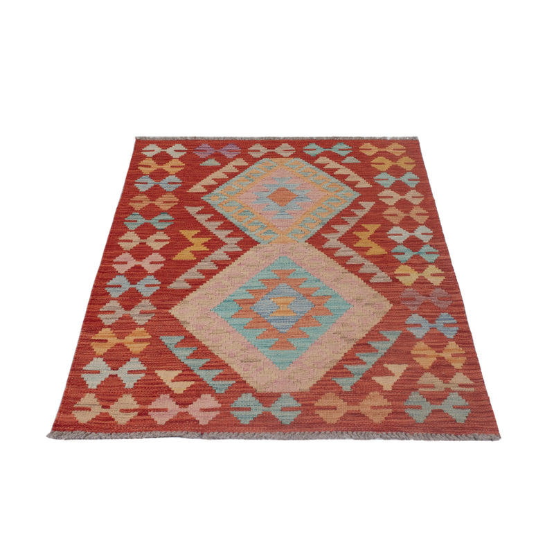 Kelim Rug - Splash - 129 x 78 cm - multicolored