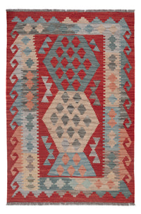 Kelim Rug - Splash - 124 x 81 cm - multicolored