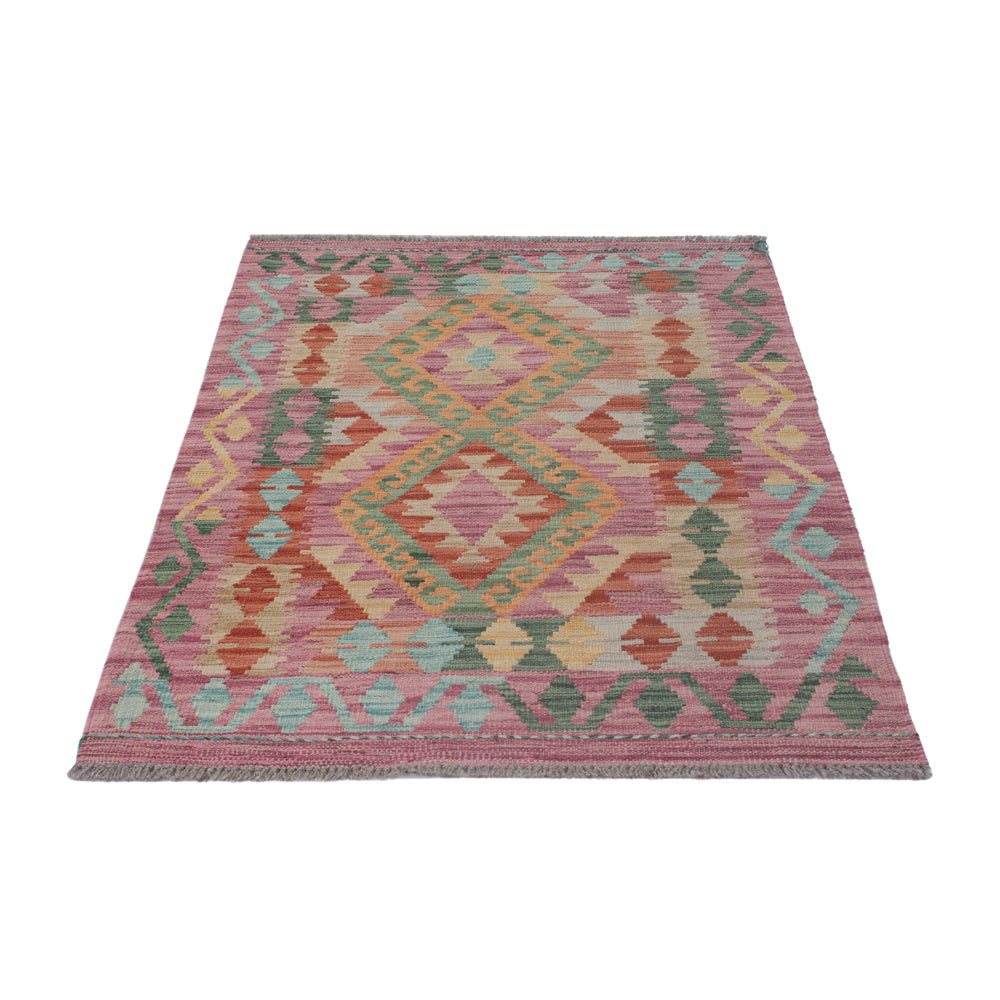 Kelim Rug - Splash - 128 x 83 cm - multicolored