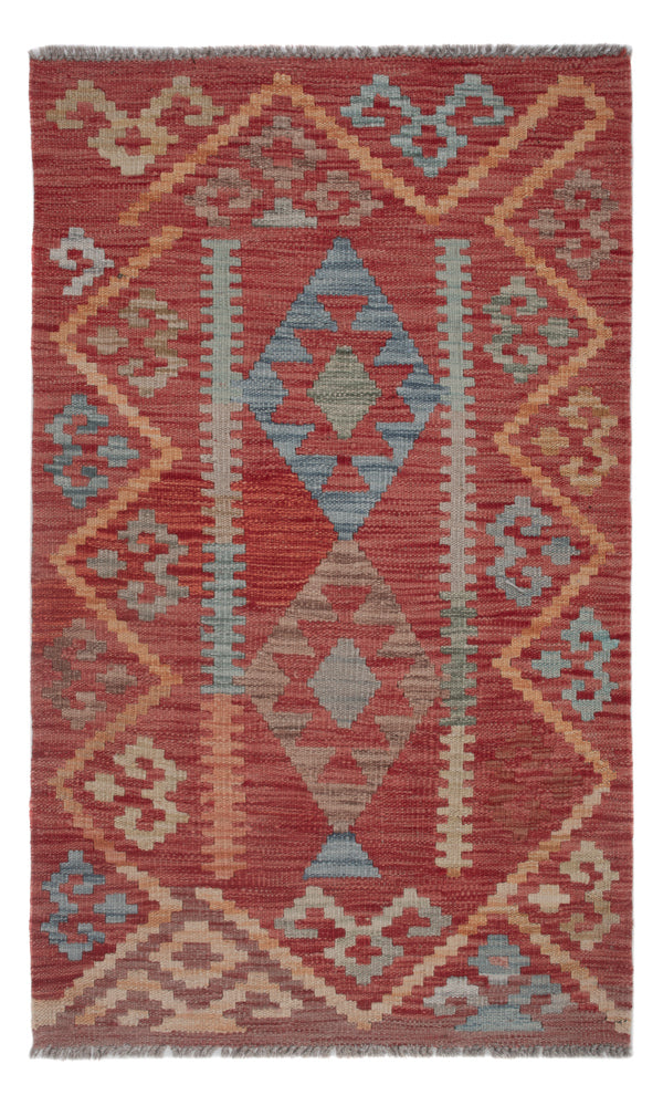 Kelim Rug - Splash - 119 x 72 cm - multicolored