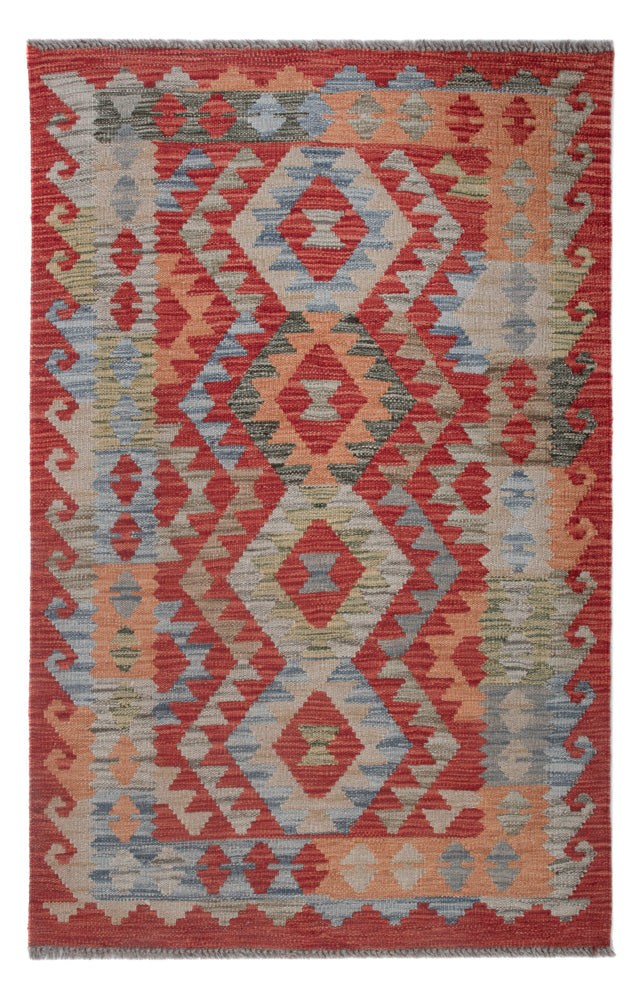 Kelim Rug - Splash - 131 x 86 cm - multicolored