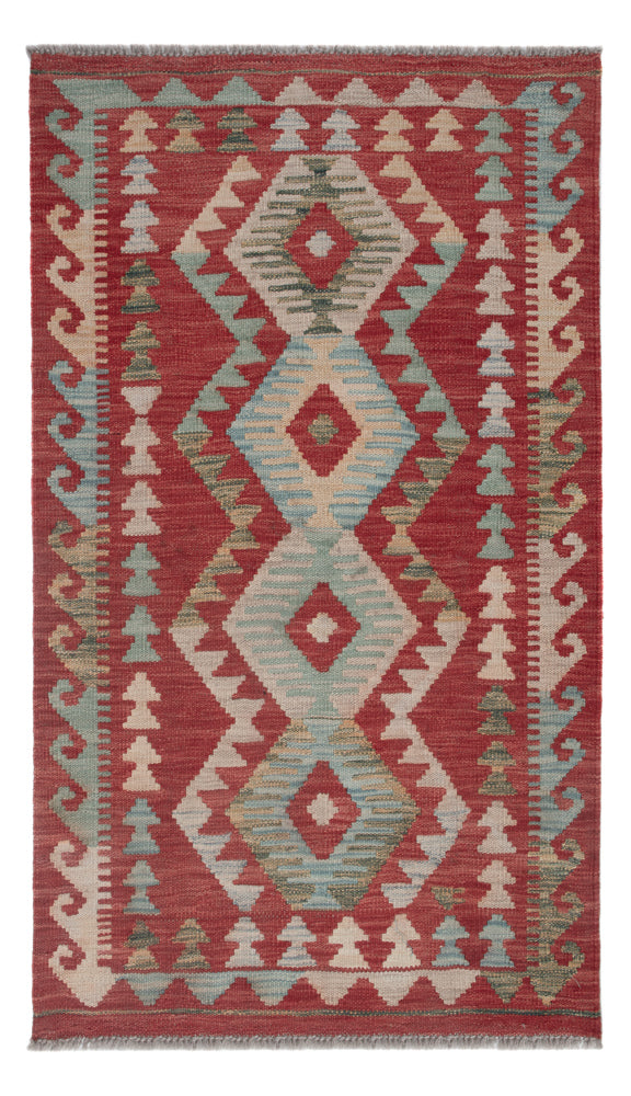 Kelim Rug - Splash - 131 x 77 cm - multicolored