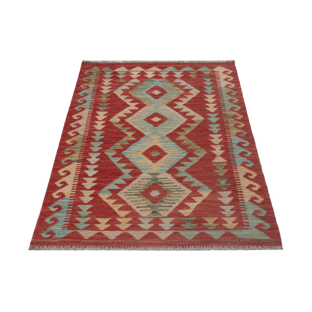 Kelim Rug - Splash - 131 x 77 cm - multicolored