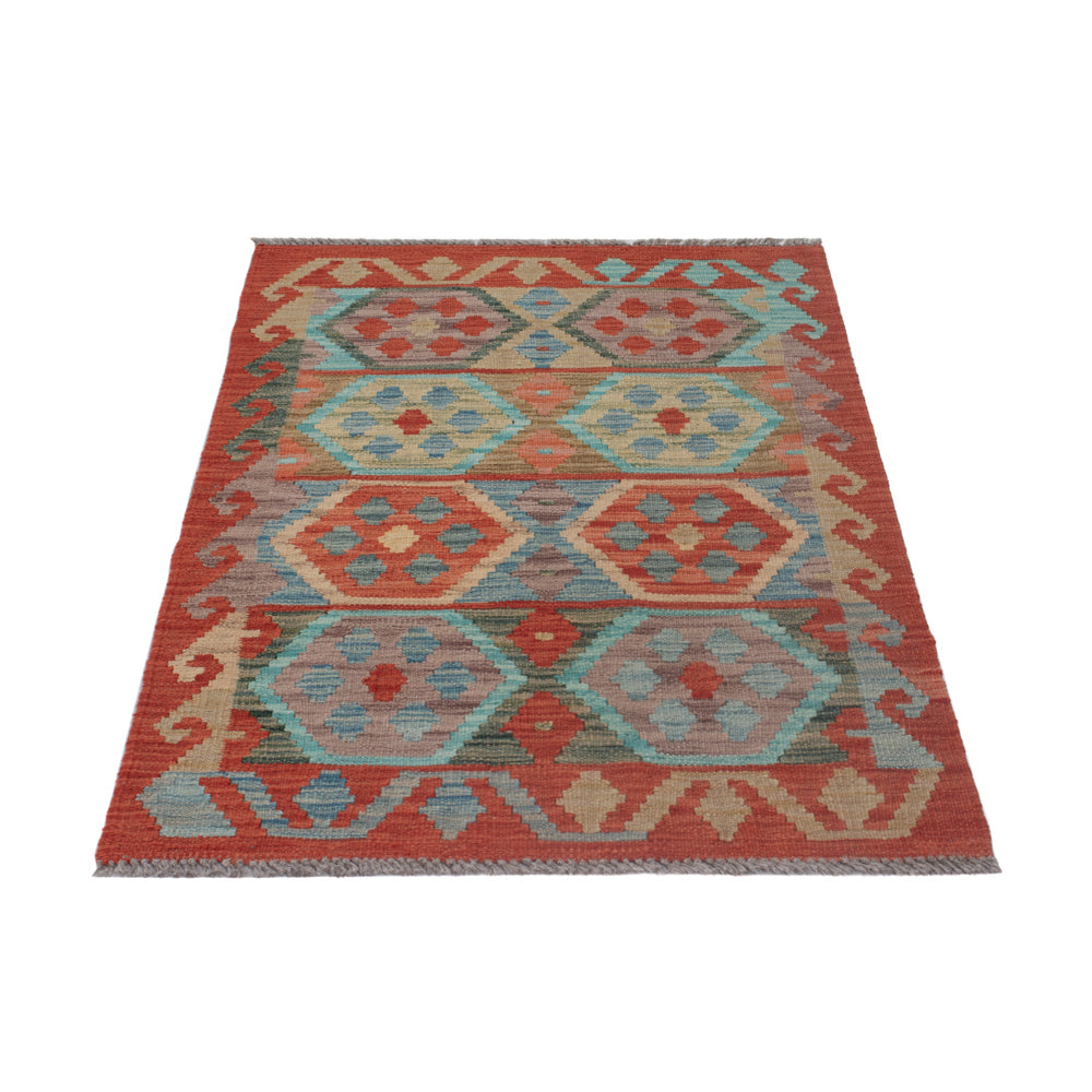 Kelim Rug - Splash - 124 x 72 cm - multicolored