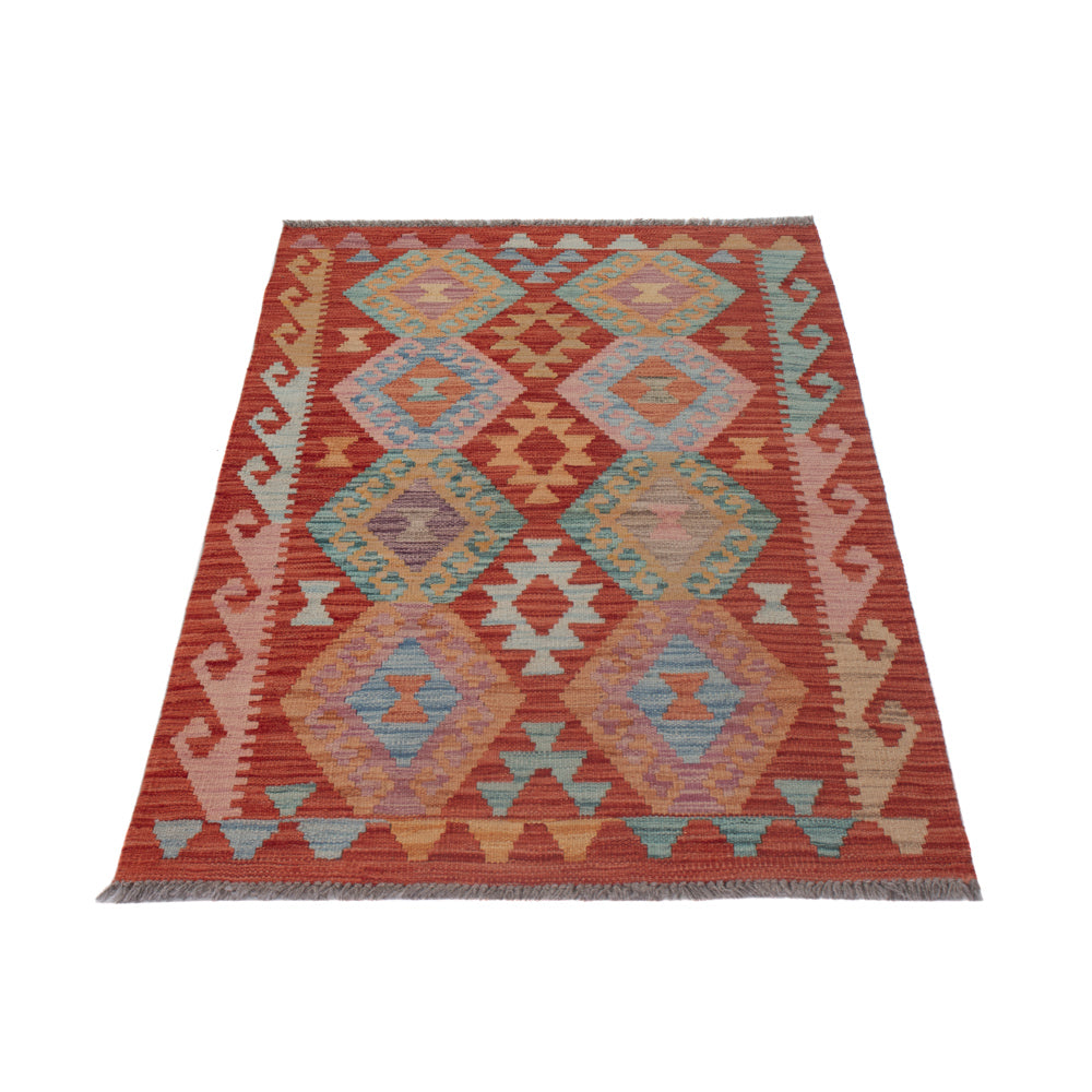 Kelim Rug - Splash - 129 x 82 cm - multicolored