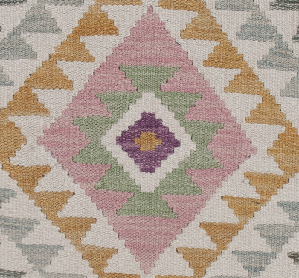 Kelim Rug - Splash - 134 x 87 cm - multicolored