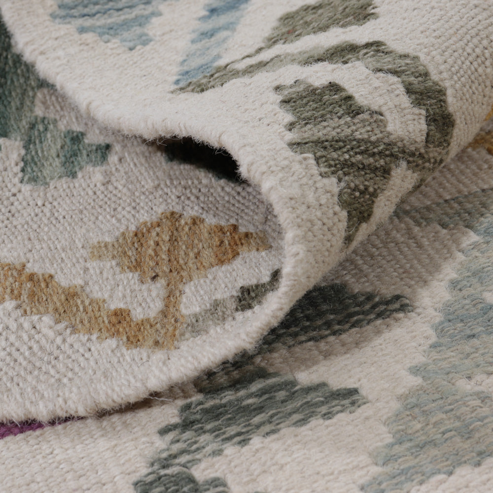 Kelim Rug - Splash - 134 x 87 cm - multicolored