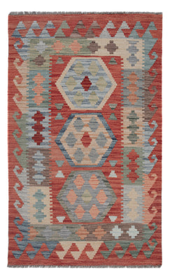 Kelim Rug - Splash - 131 x 80 cm - multicolored