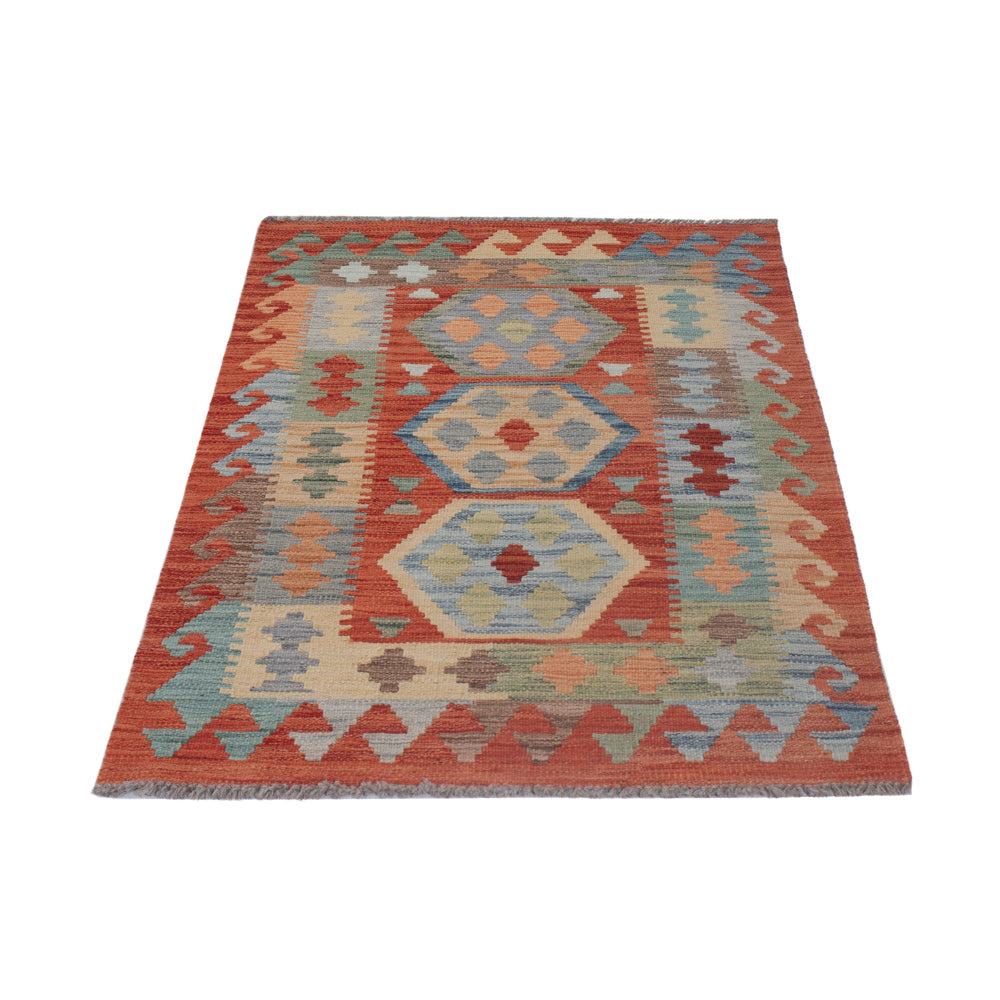 Kelim Rug - Splash - 131 x 80 cm - multicolored