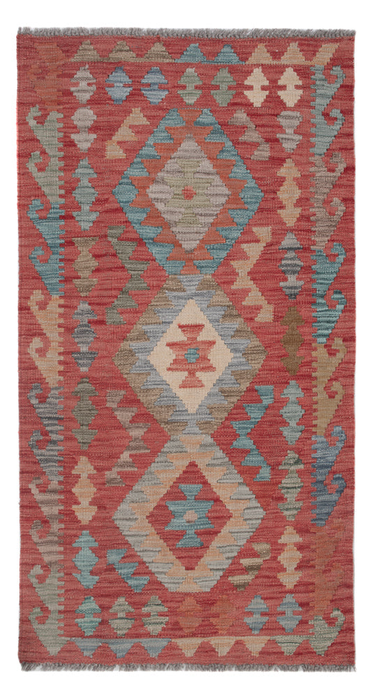 Kelim Rug - Splash - 147 x 77 cm - multicolored