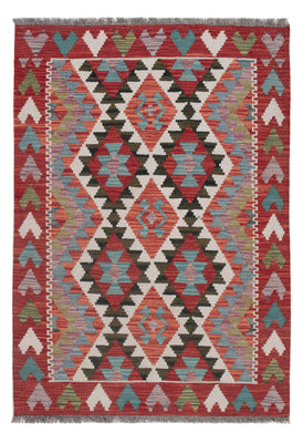Kelim Rug - Splash - 123 x 89 cm - multicolored