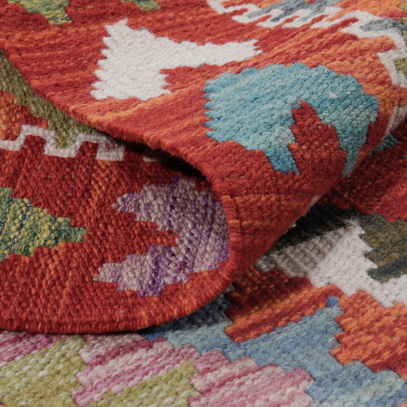 Kelim Teppich - Splash - 123 x 89 cm - mehrfarbig