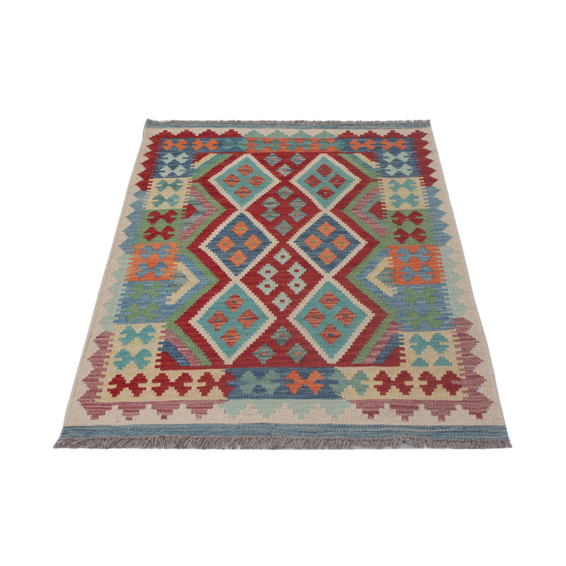 Kelim Rug - Splash - 131 x 85 cm - multicolored