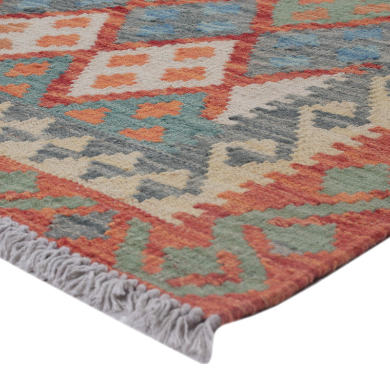 Kelim Rug - Splash - 126 x 100 cm - multicolored