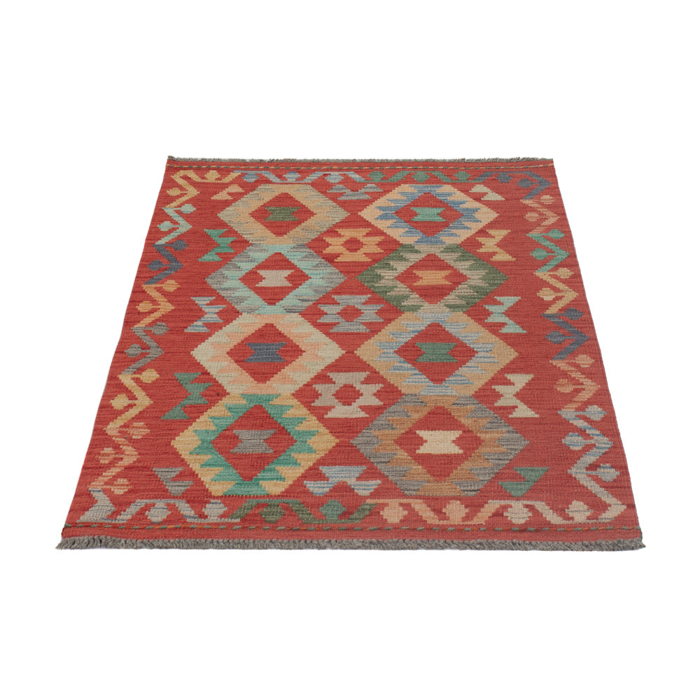 Kelim Teppich - Splash - 124 x 81 cm - mehrfarbig