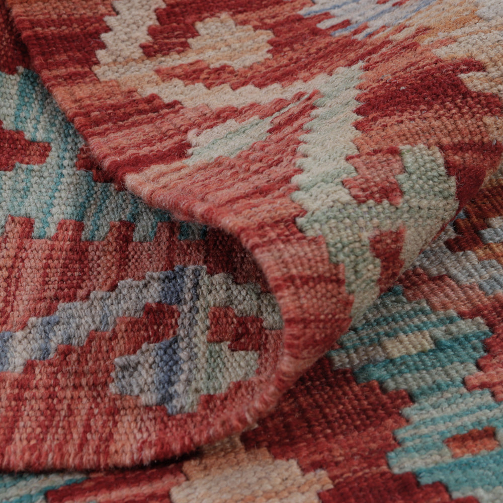 Kelim Rug - Splash - 127 x 88 cm - multicolored