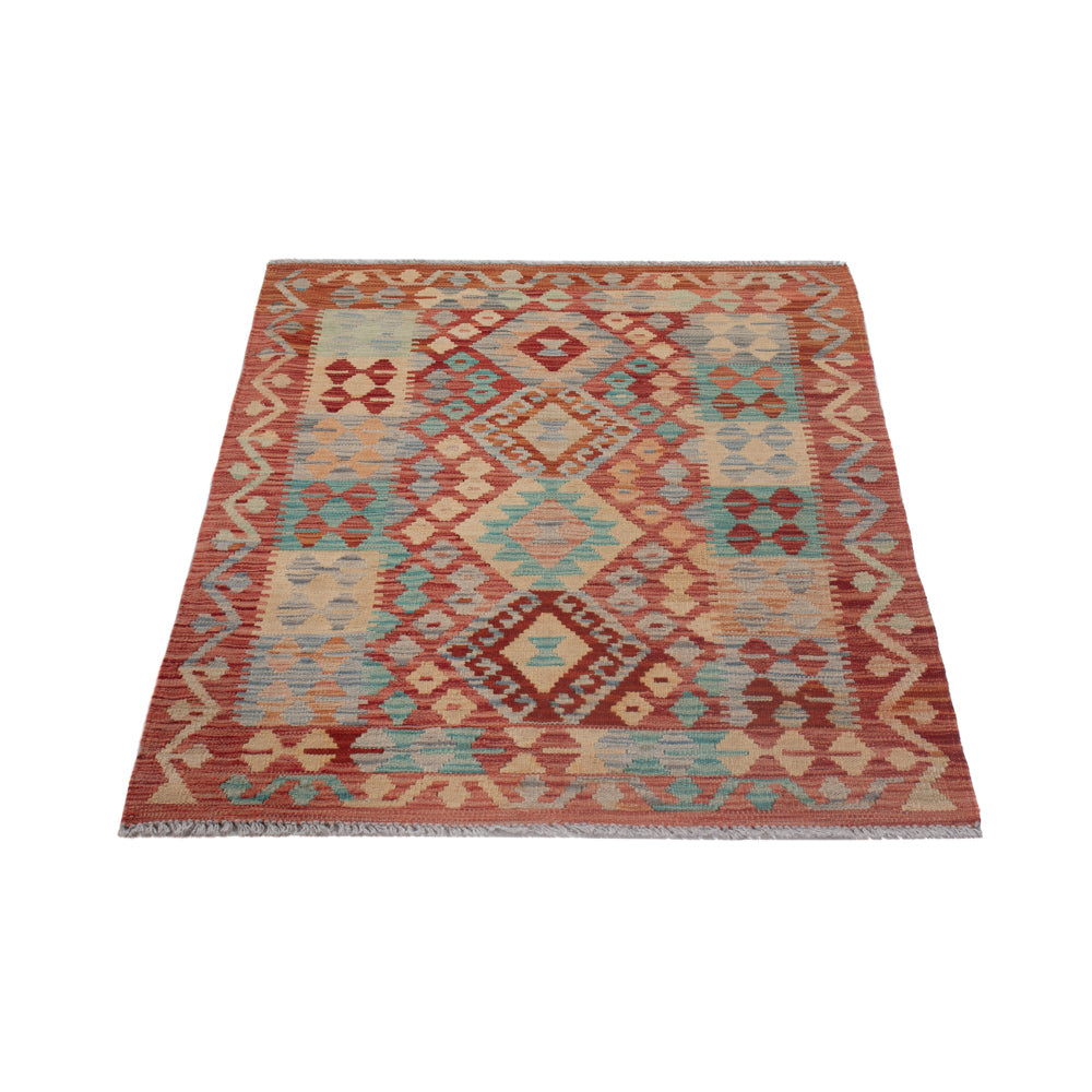 Kelim Rug - Splash - 127 x 88 cm - multicolored