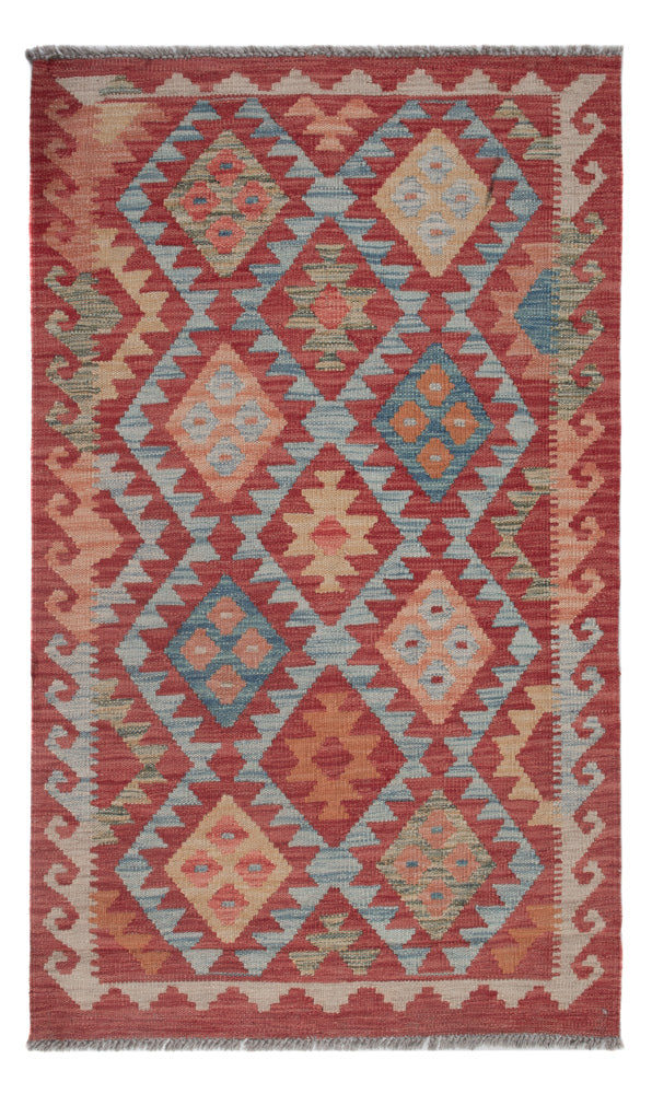 Kelim Rug - Splash - 131 x 80 cm - multicolored