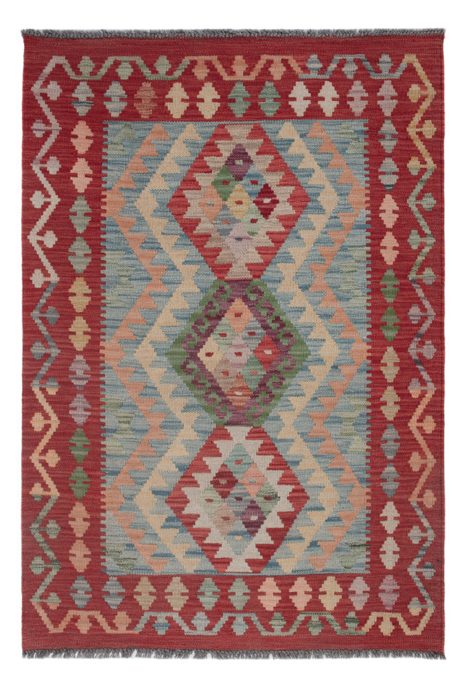 Kelim Rug - Splash - 128 x 89 cm - multicolored
