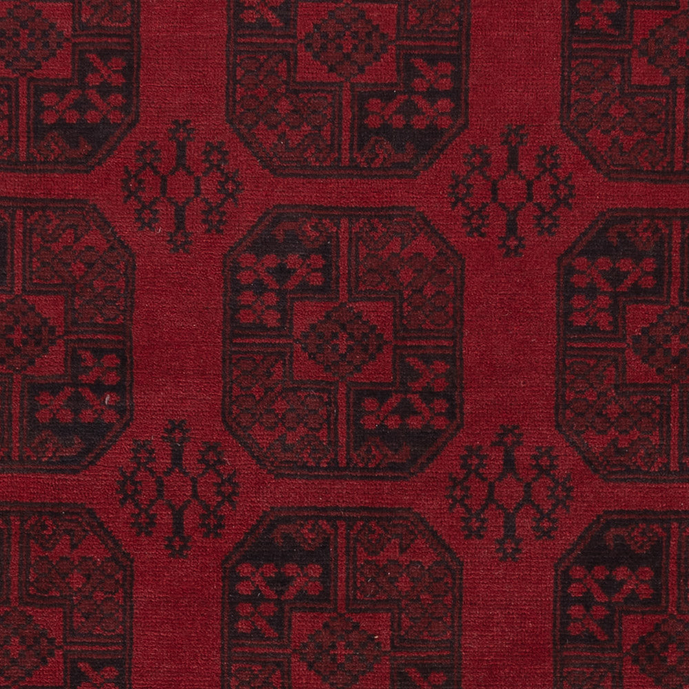 Afghan Rug - Filpa - 293 x 197 cm - dark red