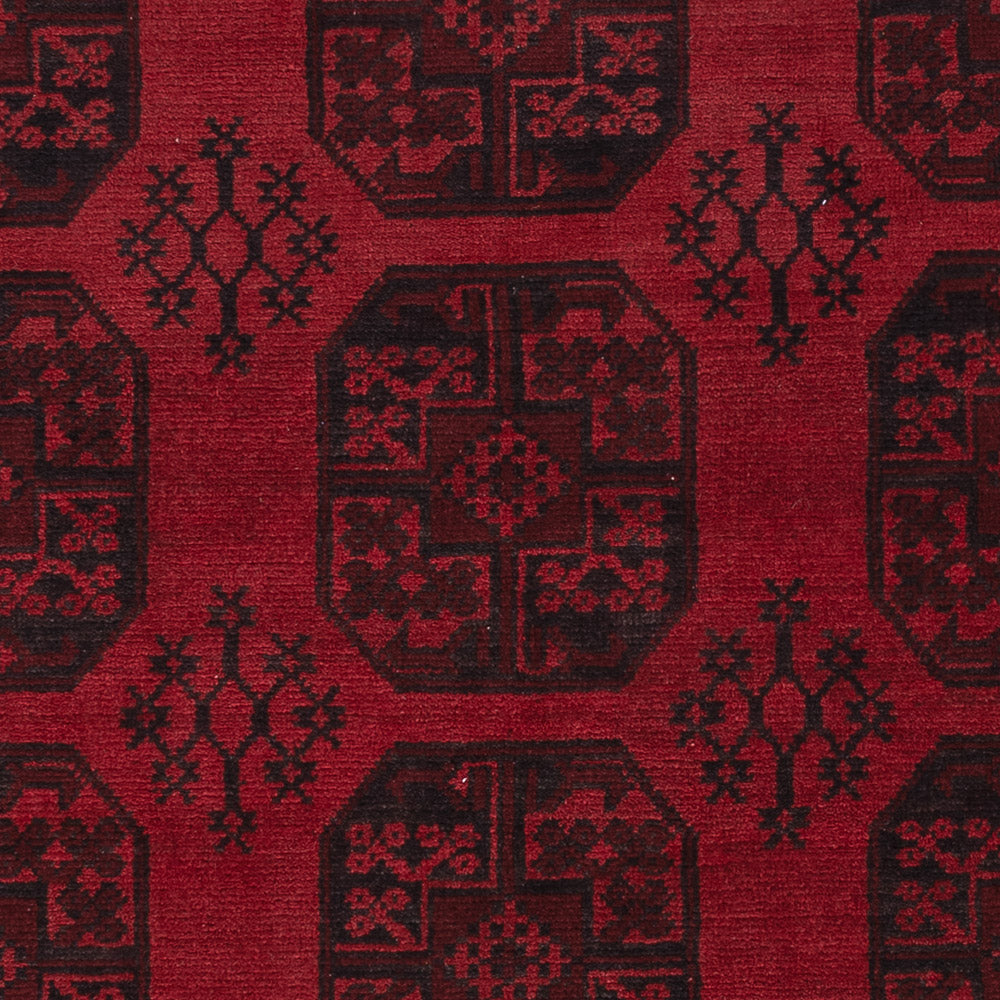Afghan Rug - Filpa - 288 x 197 cm - dark red