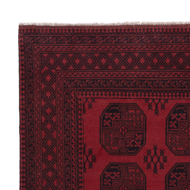 Afghan Rug - Filpa - 290 x 206 cm - dark red