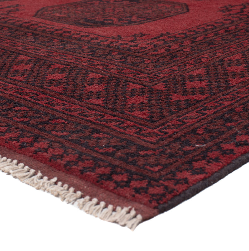 Afghan Rug - Filpa - 290 x 206 cm - dark red
