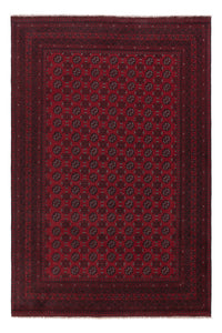 Afghan Rug - Filpa - 292 x 200 cm - dark red