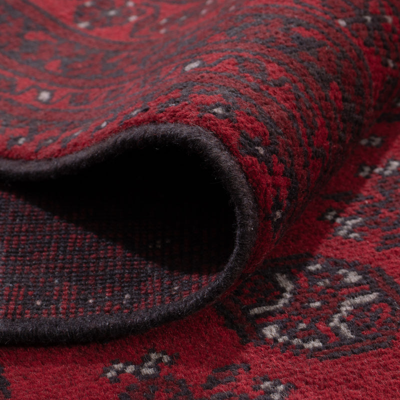 Afghan Rug - Filpa - 292 x 200 cm - dark red