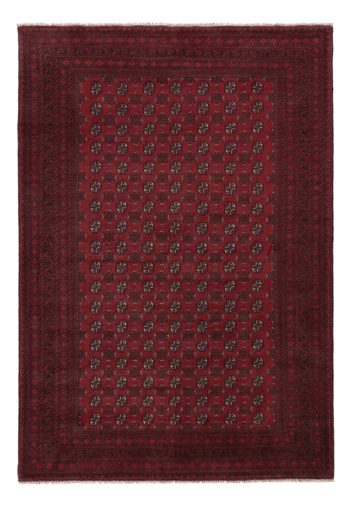 Afghan Rug - Filpa - 288 x 198 cm - dark red