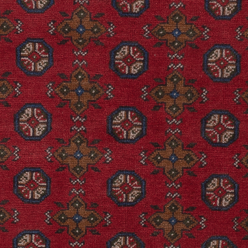 Afghan Rug - Filpa - 196 x 152 cm - dark red