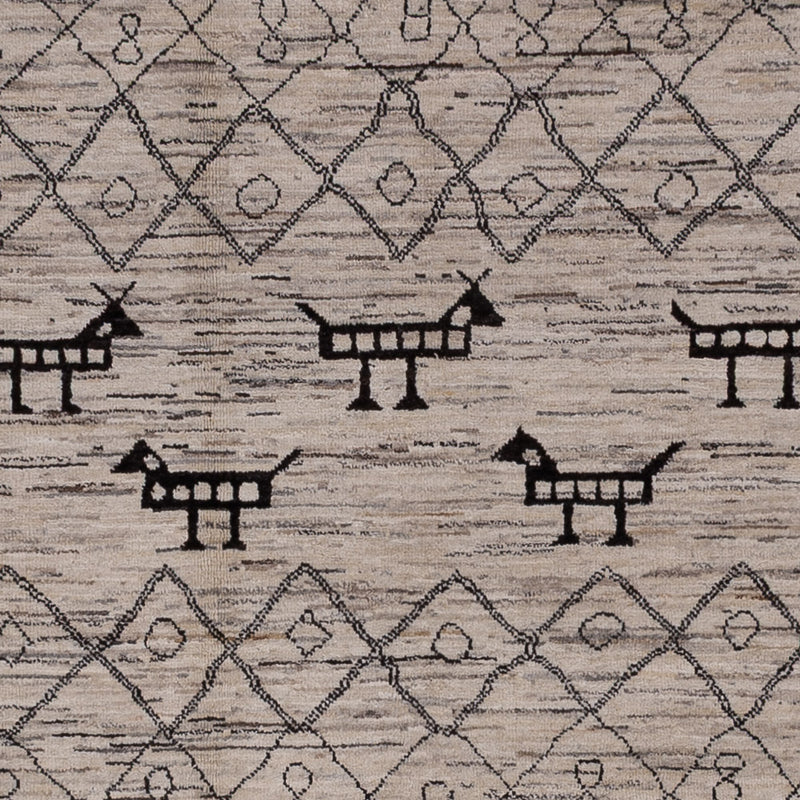 Berber Teppich - 347 x 250 cm - dunkelgrau