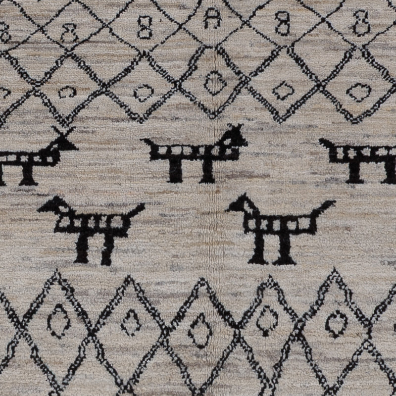 Berber Teppich - 240 x 173 cm - dunkelgrau