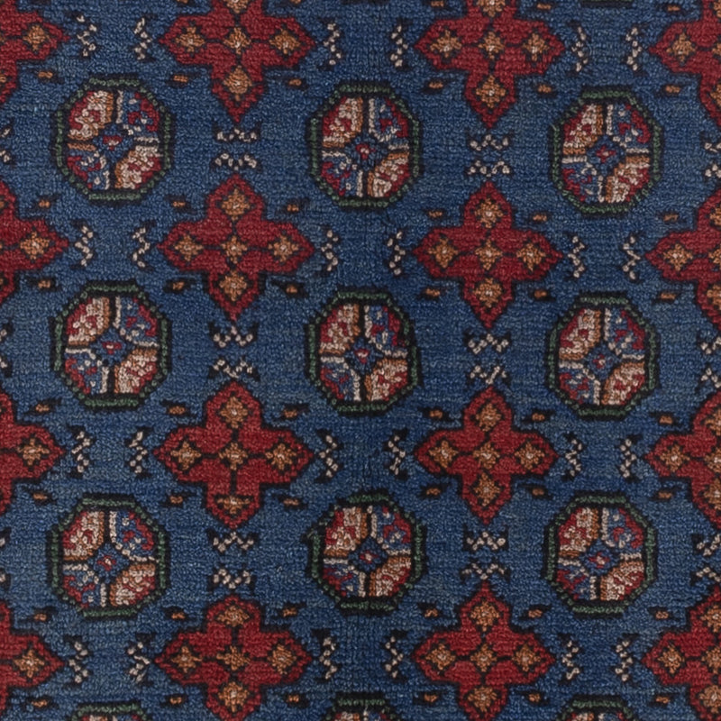 Afghan Rug - Filpa - 201 x 150 cm - dark blue