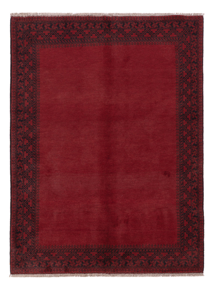 Afghan Rug - Filpa - 195 x 147 cm - red
