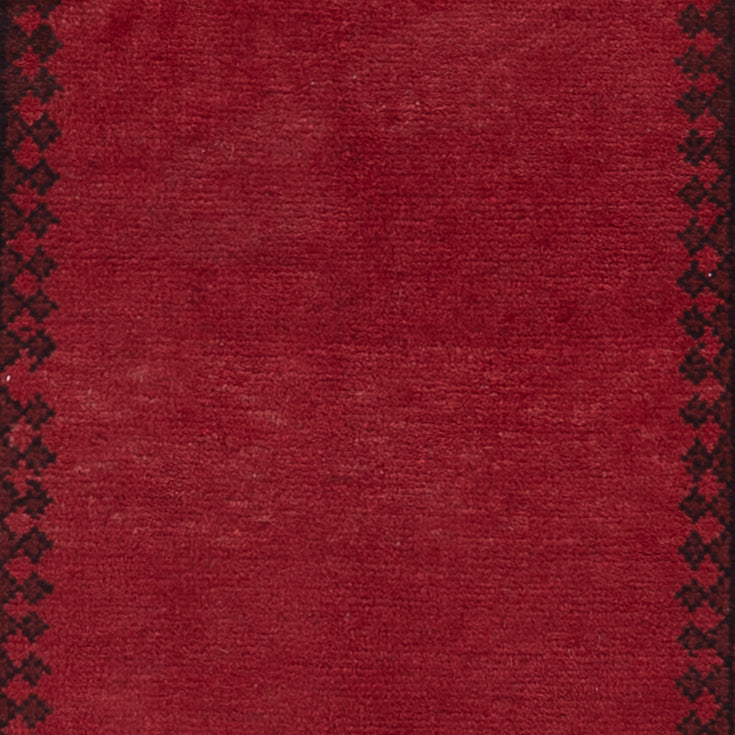 Runner Afghan Rug - Filpa - 293 x 80 cm - red