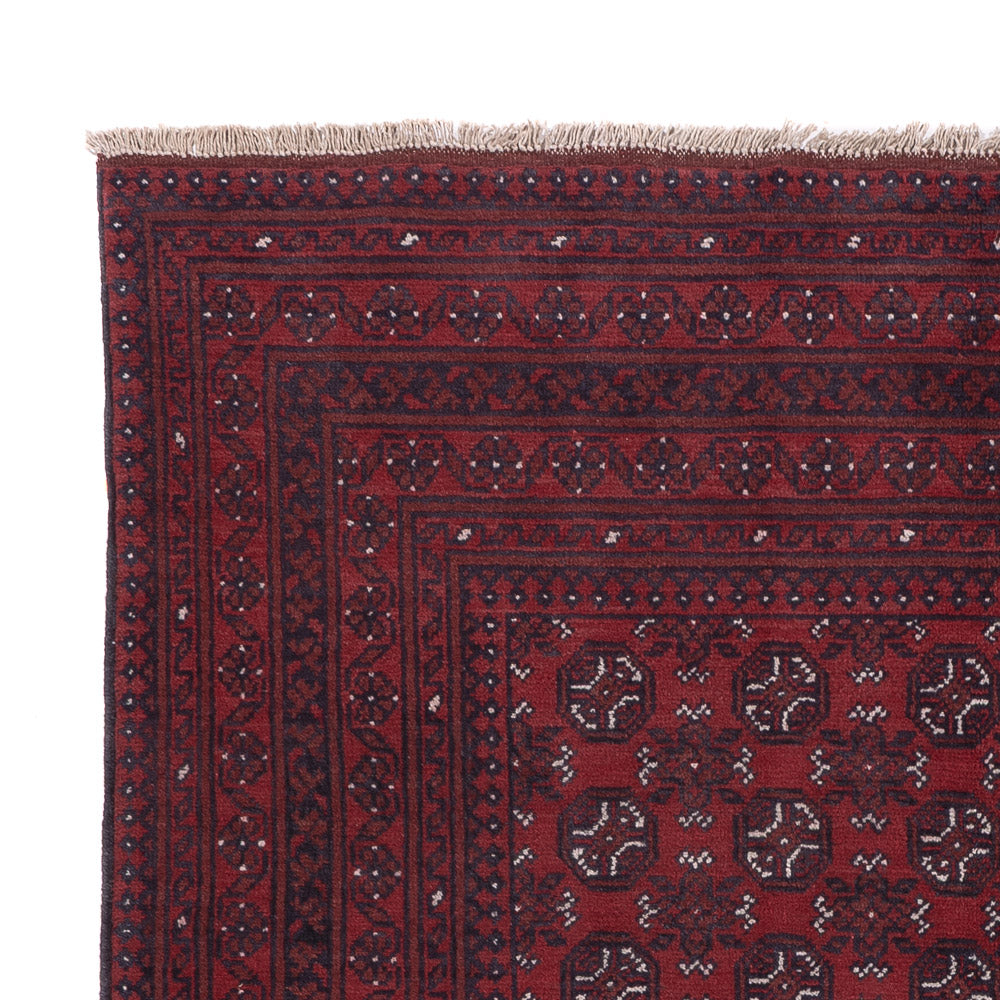 Afghan Rug - Filpa - 238 x 166 cm - dark red