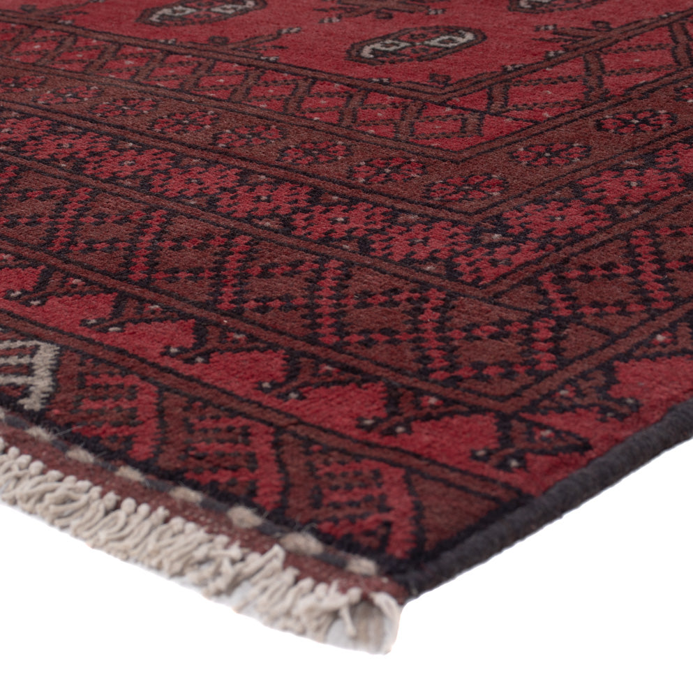 Afghan Rug - Filpa - 242 x 164 cm - dark red