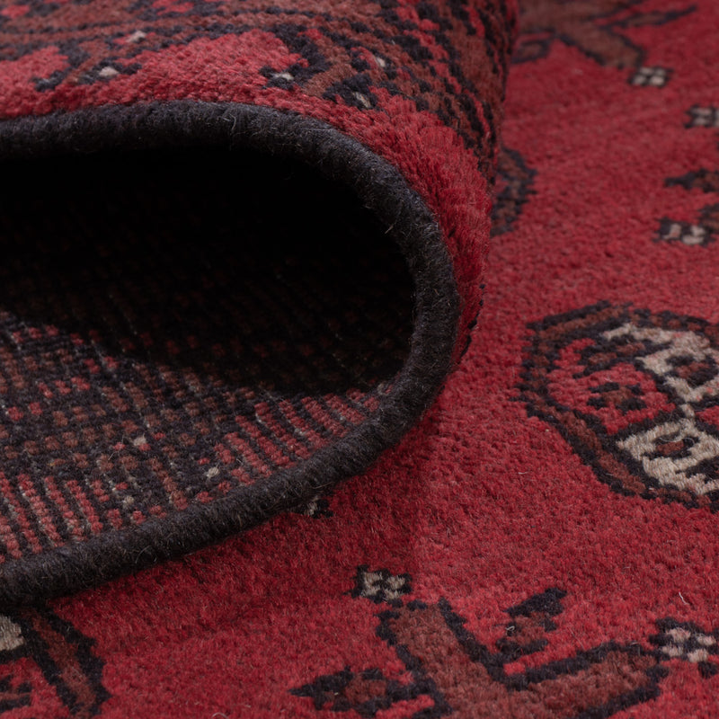 Afghan Rug - Filpa - 242 x 164 cm - dark red