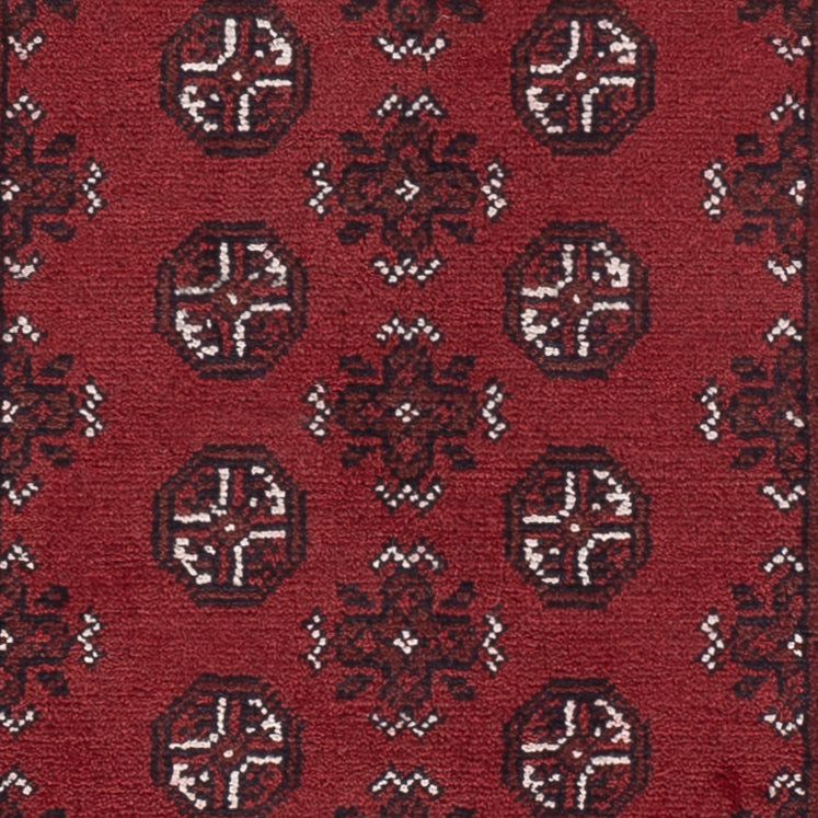 Runner Afghan Rug - Filpa - 190 x 98 cm - dark red