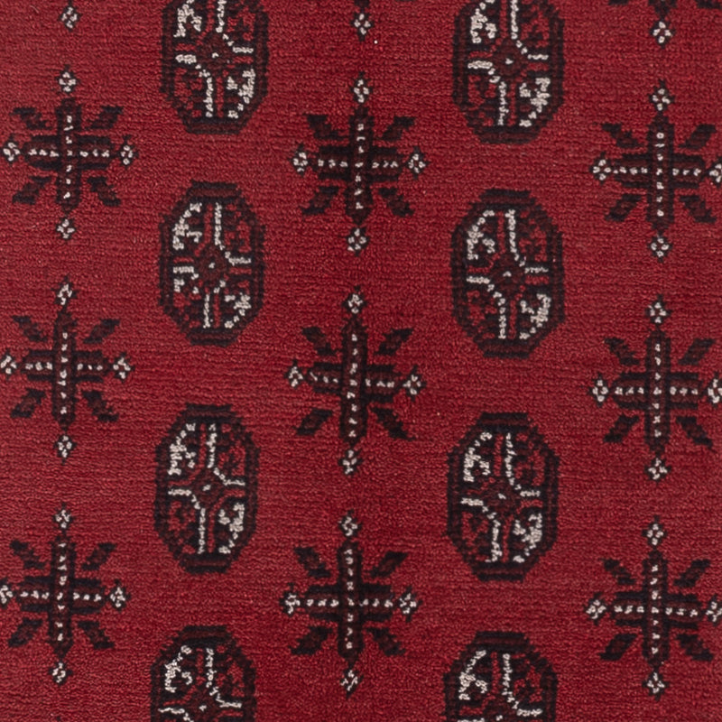Afghan Rug - Filpa - 199 x 149 cm - dark red