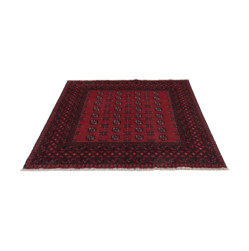 Afghan Rug - Filpa - 199 x 149 cm - dark red