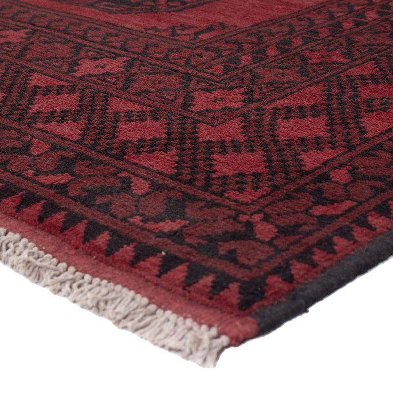 Afghan Rug - Filpa - 242 x 162 cm - dark red