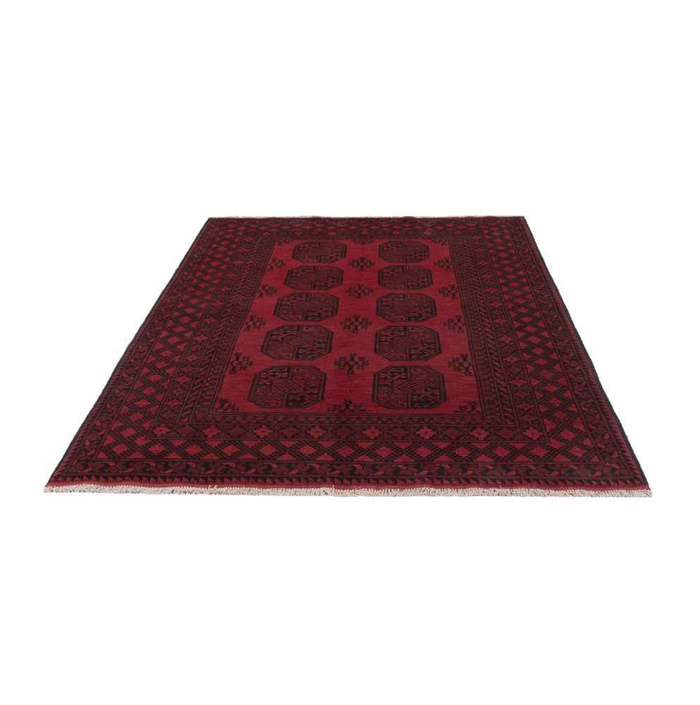 Afghan Rug - Filpa - 242 x 162 cm - dark red