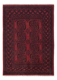 Afghan Rug - Filpa - 198 x 142 cm - dark red