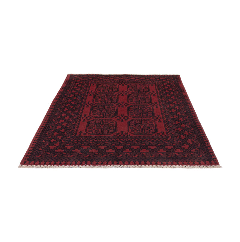 Afghan Rug - Filpa - 198 x 142 cm - dark red