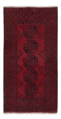 Runner Afghan Rug - Filpa - 187 x 95 cm - dark red