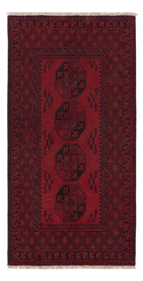 Runner Afghan Rug - Filpa - 194 x 100 cm - dark red
